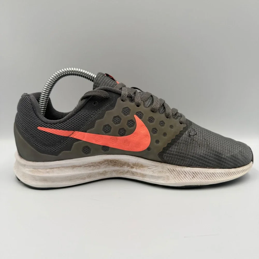 Nike Downshifter 7 Womens Size 8 Running Shoes 881585-001 Grey Orange